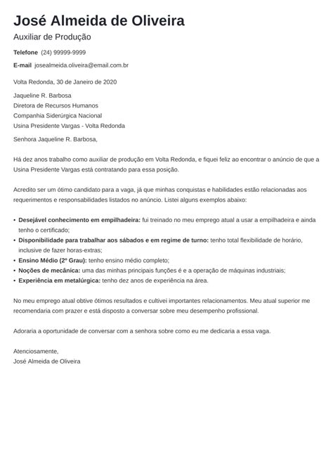 Carta De Apresenta O Para Recepcionista Librain