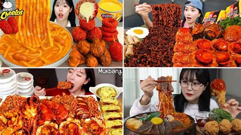 Best Asmr Mukbang Spicy Food 155 Sulgi Ssoyoung Goodzzi Aejeong