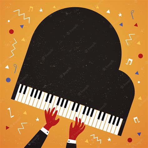 Premium Vector | Jazz Piano illustration