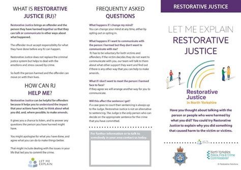 Nyp19 0091 Leaflet Supporting Victims Let Me Explain Restorative Justice Offender