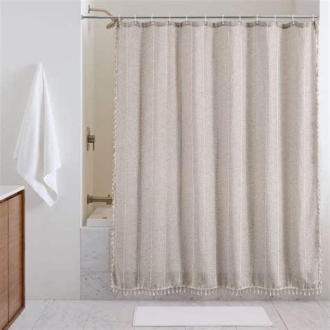 Dakota Fields Bahara Linen Solid Color Single Shower Curtain Wayfair