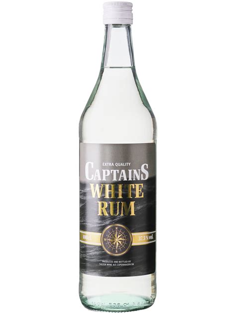 Captains White Rum 100 cl. 37,5% - Rasch Vin & Spiritus