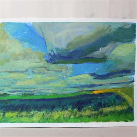 Stormy Sky Painting - Etsy