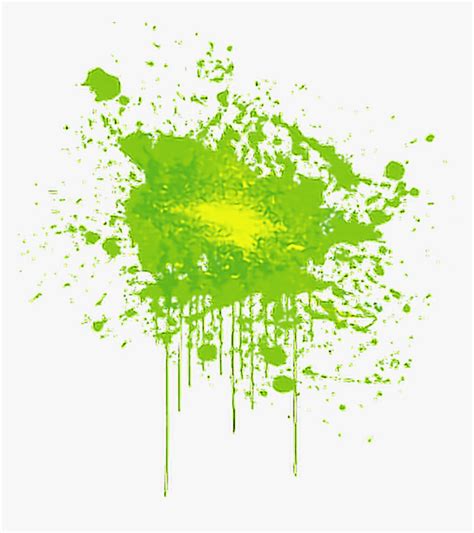 Transparent Png Paint Splatter - Green Paint Splatter Transparent ...