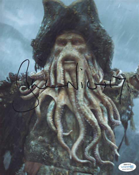 Bill Nighy Pirates of the Caribbean Signed Autograph 8x10 Photo ACOA | Outlaw Hobbies Authentic ...