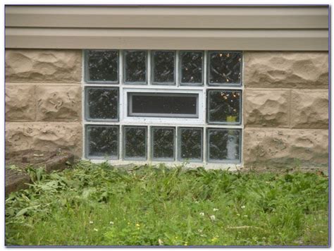 Glass Block Basement Window With Vent - Openbasement