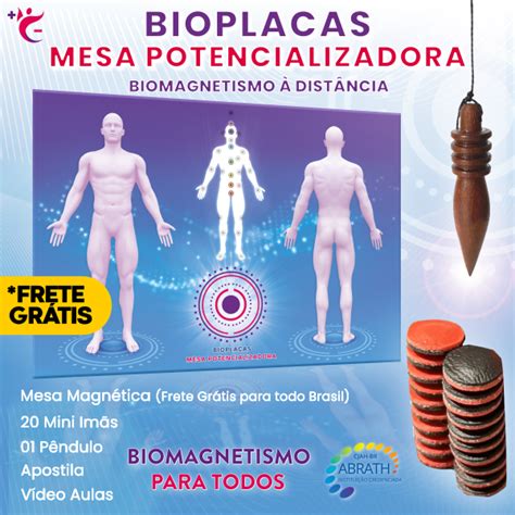 Mesa Para Tratamento a Distância BioPlacas Biomagnetismo Para Todos