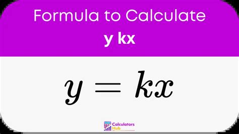 Y Kx Calculator Online