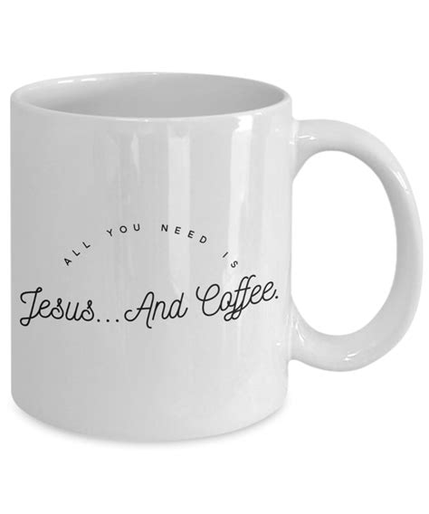 Jesus And Coffee Mug Jesus And Coffee Svg Christian Ts Etsy