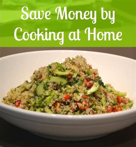 Save Money By Cooking At Home