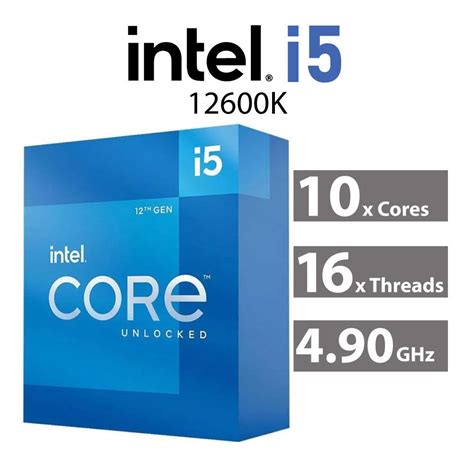 Intel Core i5-12600K Alder Lake 10-Core 3.70GHz LGA1700 125W