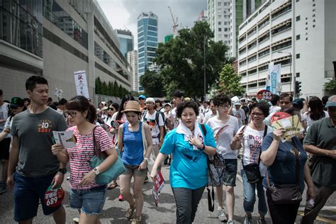 Hong Kong Tens Of Thousands March To Demand Democracy Time