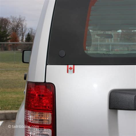 Flag of Canada car sticker - 1 3/8" x 1 3/4" - TailRibbons