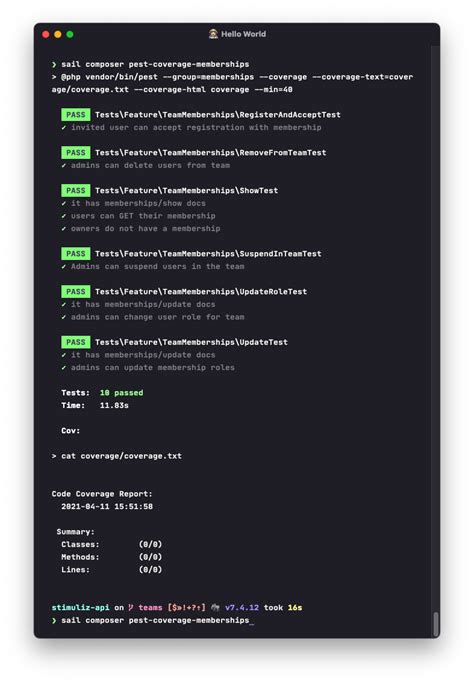 Coverage Numbers Summary Show Only Zeroes When Running Pest On Laravel