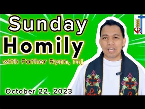 Homily 29th Sunday In Ordinary Time Year A 29th Sunday Homily October