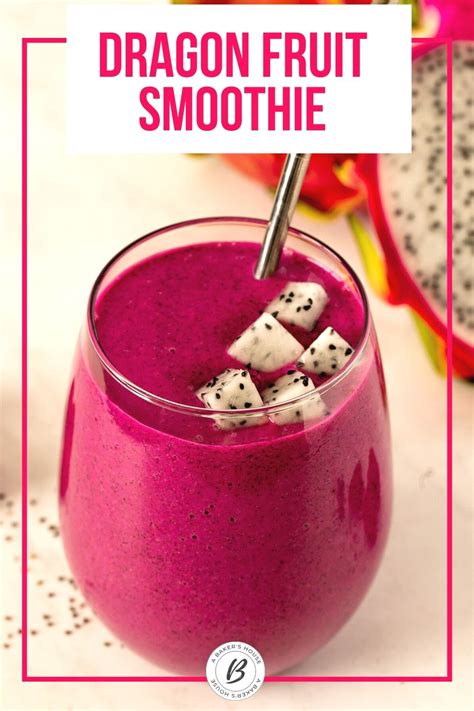 Dragon Fruit Smoothie A Baker S House