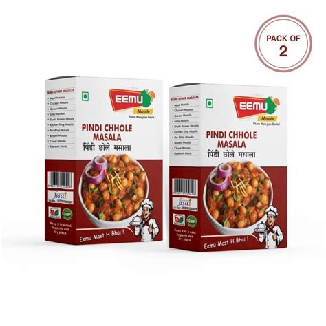 Eemu Pindi Chhole Chana Masala 50gm 100gm Atc At Rs 37pack Chole