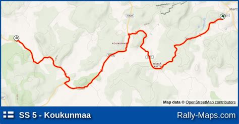 Mapa Harmonogram Profil Elewacji OS 5 Koukunmaa Hankiralli 1993