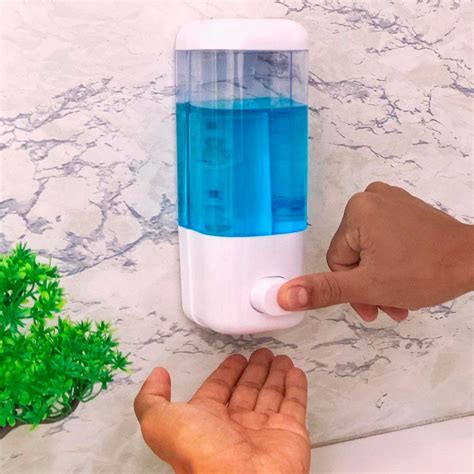 Dispenser Para Sabonete Liquido De Parede Ml Alcool Gel Feira Da