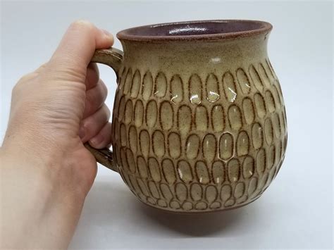 Handmade Carved Mug Etsy