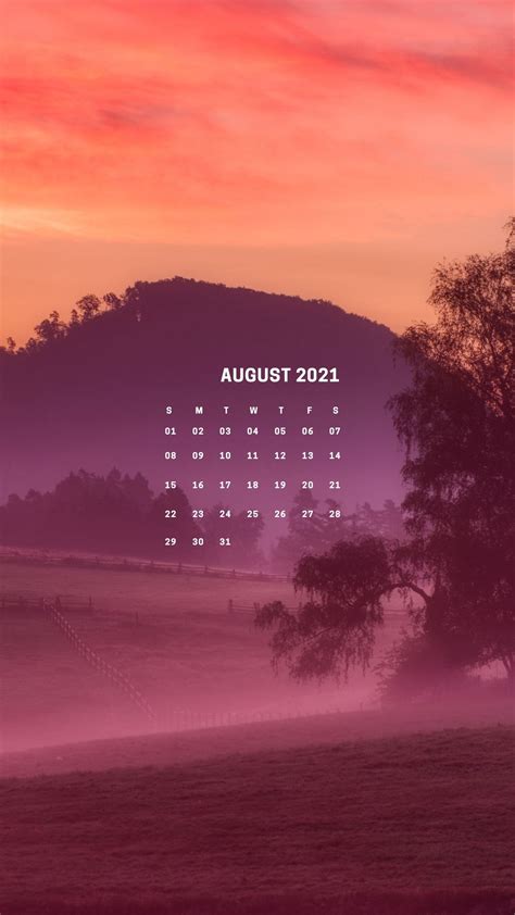 August 2021 Calendar Wallpapers Top Free August 2021 Calendar