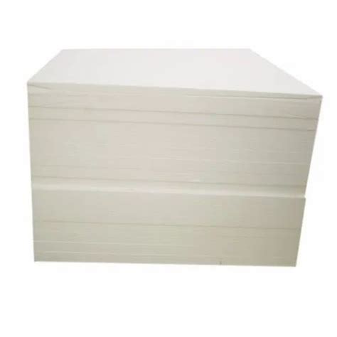 White Rectangular EPS Thermocol Sheet For Packaging Thickness 10 650