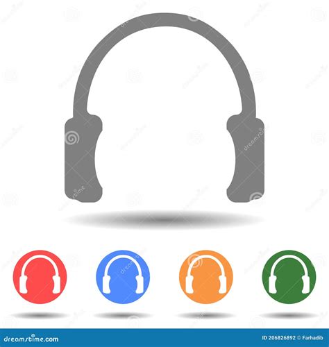 Vector De Icono De Auriculares En Estilo Sencillo Ilustración del