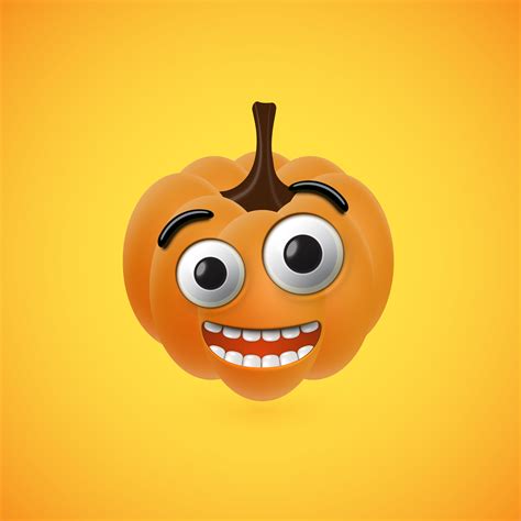 Funny halloween pumpkin face for kids, vector illustration 314560 ...