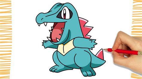 How To Draw Totodile I Pokemon I Easy Youtube