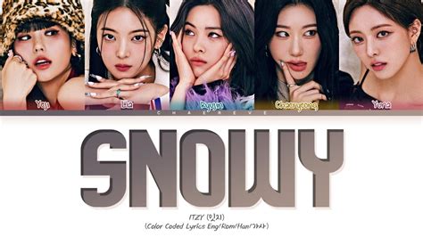 Itzy Snowy Lyrics Color Coded Lyrics Acordes Chordify