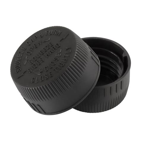 mm black plastic squeeze  turn cap plasdene glass pak pty