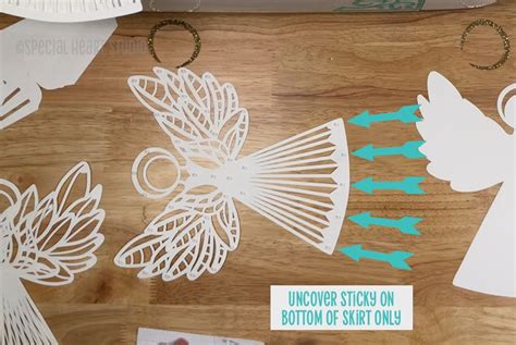 Free Svg Cut File D Layered Christmas Angel Artofit