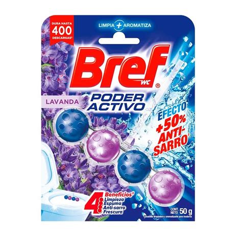 Canastilla Limpiadora Bref WC Poder Activo Lavanda 50g Soriana