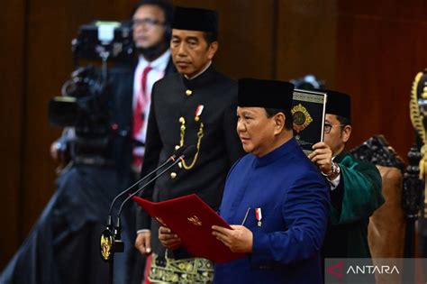 Pelantikan Prabowo Subianto Dan Gibran Rakabuming Raka Sebagai Presiden