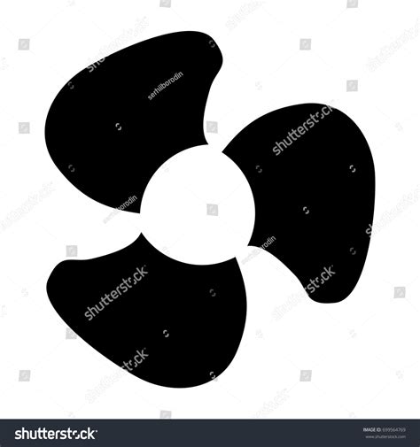 Fan Blades Icon Stock Vector (Royalty Free) 699564769 | Shutterstock