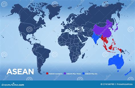 ASEAN Countries Map, Illustration Stock Vector - Illustration of asian ...