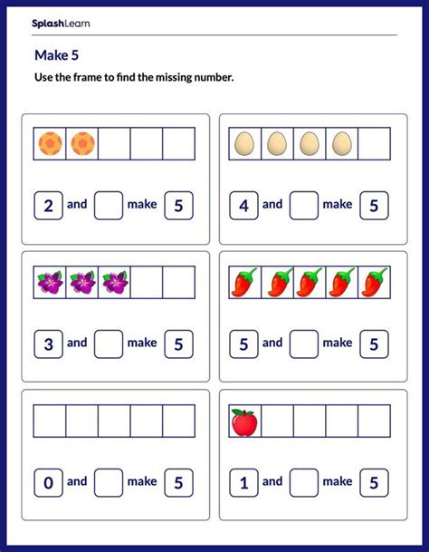 Five Frame Printable Worksheets - Infoupdate.org