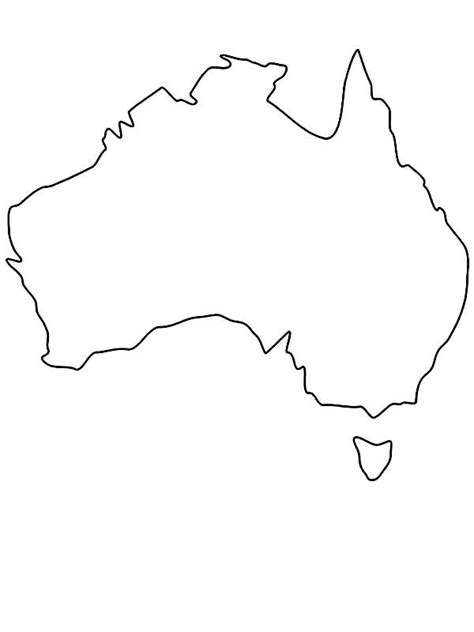 Australia Continent Outline Map - ClipArt Best