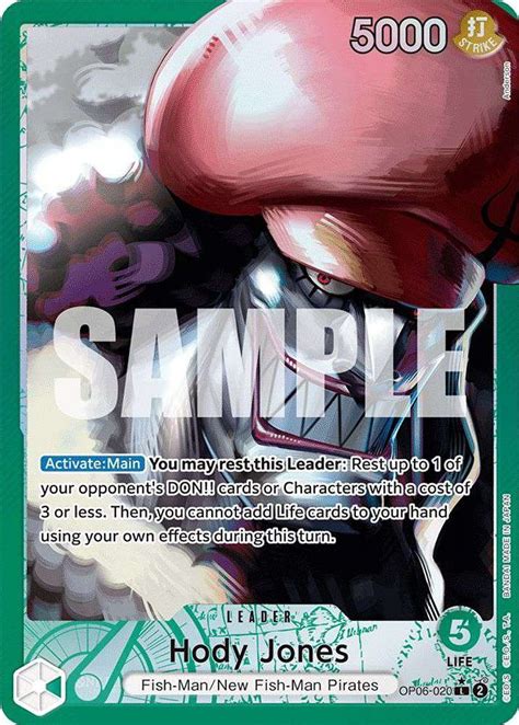 One Piece Wings of the Captain Leader Hody Jones OP06-020 (Alternate