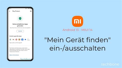 Mein Gerät finden einschalten oder ausschalten Xiaomi Android 13