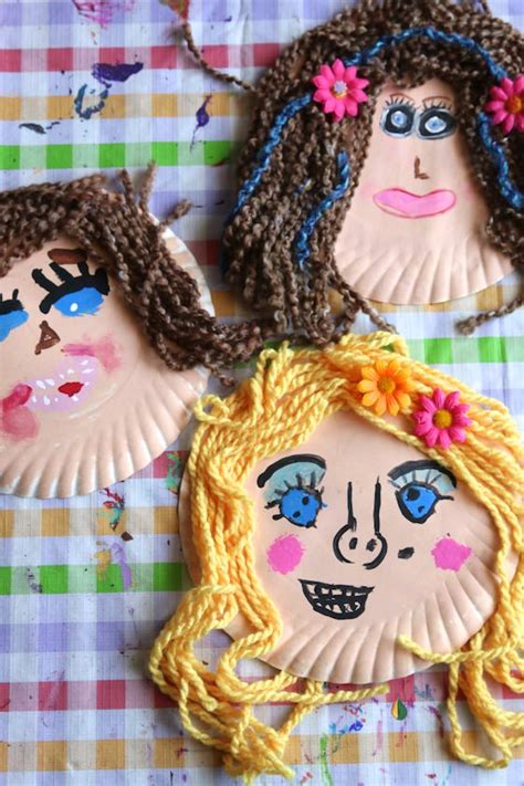 Adorable Paper Plate Self Portrait Craft For Kids Happy Hooligans