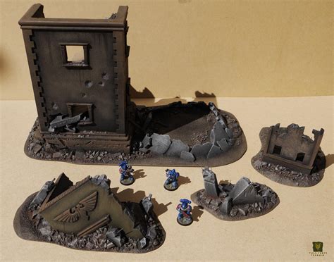 City Gothic Rubble Ruin Terrain Urban Wargames Warhammer