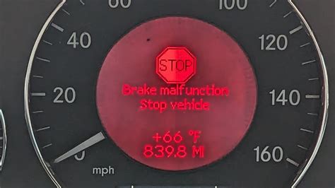 Mercedes Benz Stop Brake Malfunction Stop Vehicle Diagnosis With