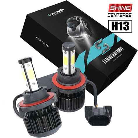 Sides H Led Headlight High Low Dual Beam Bulb W K With