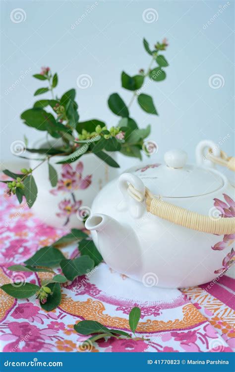 Still Life With Teapot Stock Image Image Of Blue Diet 41770823