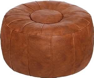 Thgonwid Unstuffed Handmade Moroccan Round Pouf Foot Stool Ottoman Seat