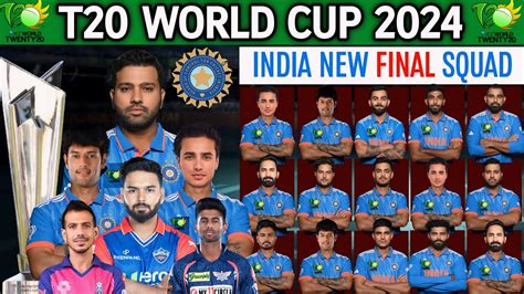 T20 World Cup 2024 India 18 Members Team Squad Team India Squad T20