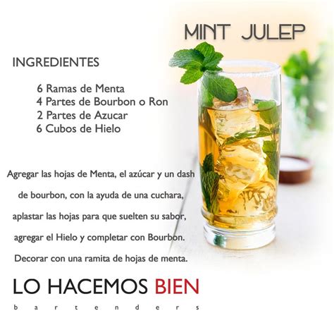 Mint Julep Festejá Con Estilo De Lo Hacemos Bien Bartenders Como