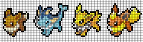 Coloriage Pokemon Evoli Dessin Pixel Art