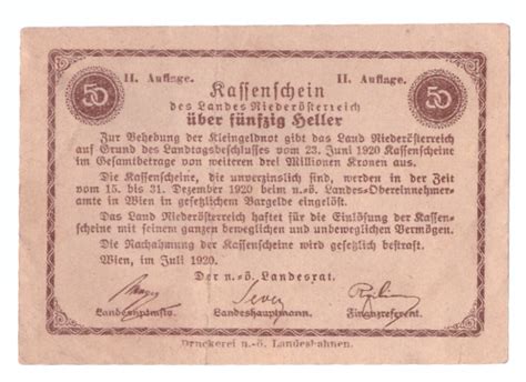 Sterreich Heller S Iii Euro M Nzen Banknoten Geldscheine